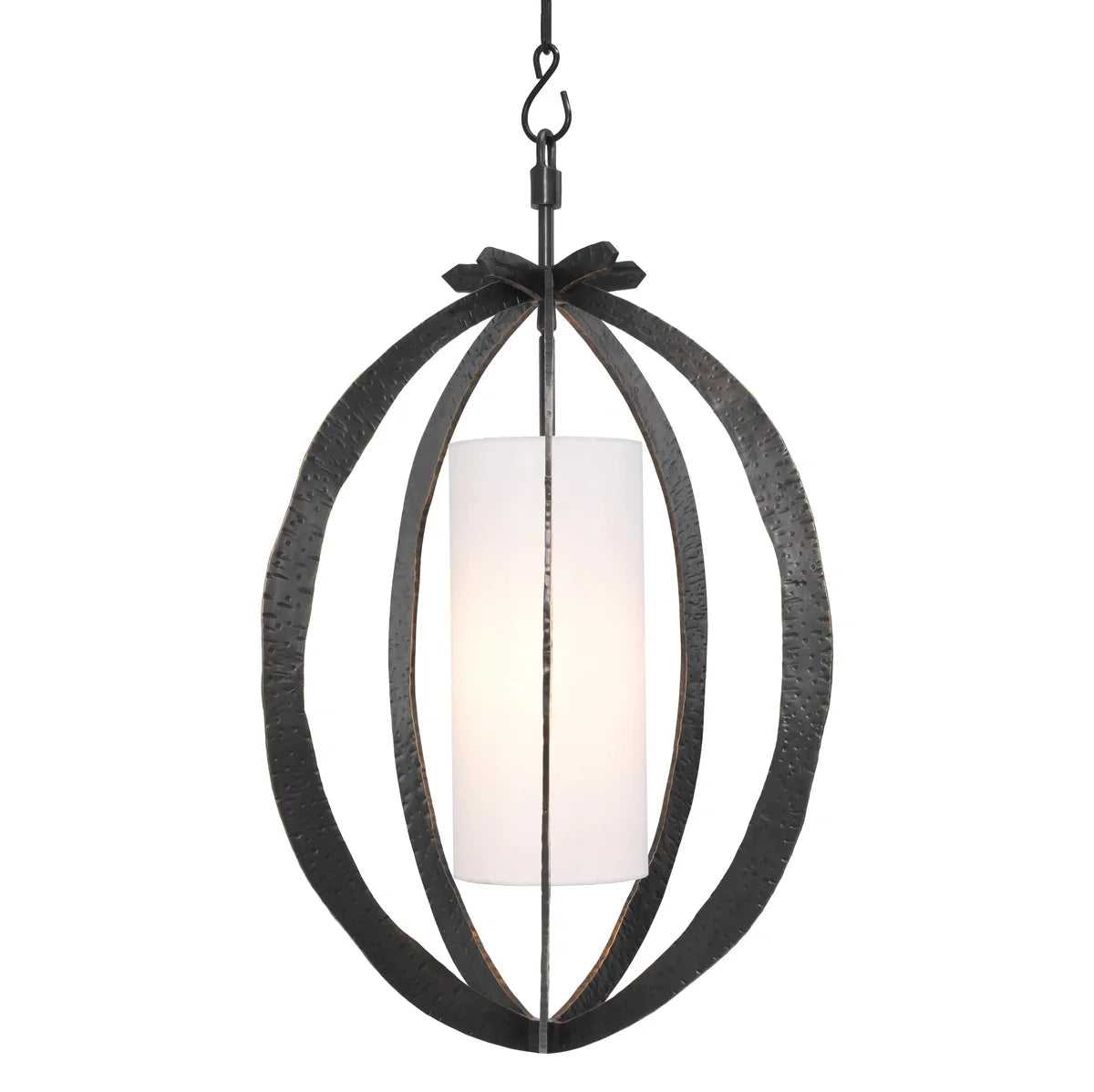 Eichholtz Luciano Chandelier in Hammered Bronze Highlight
