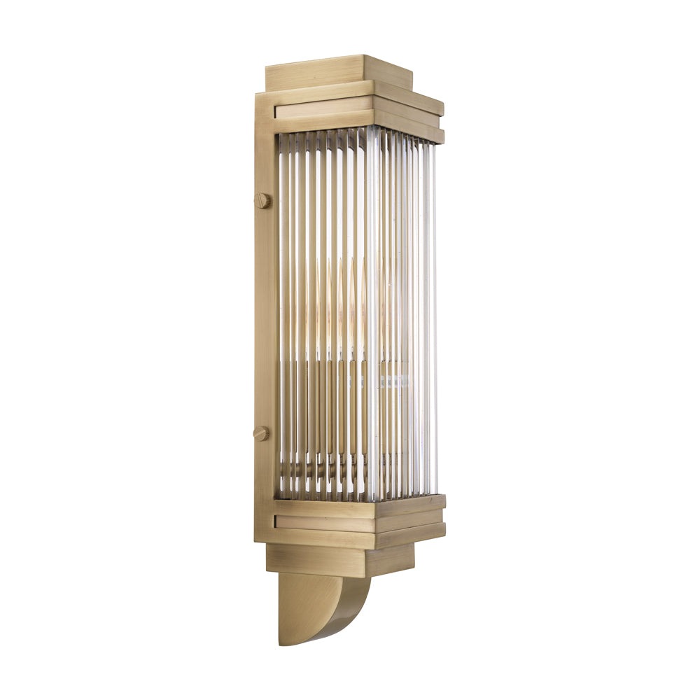 Bassett Wall Lamp in Antique Brass | Outlet