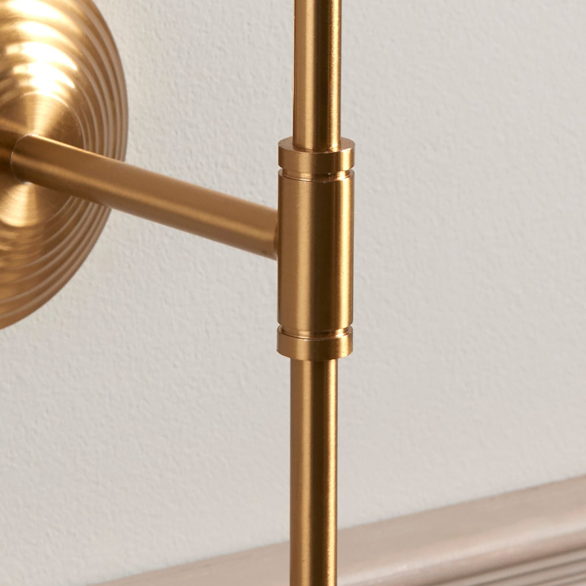 Obelisk T Bar Wall Light - Brushed Aged Brass