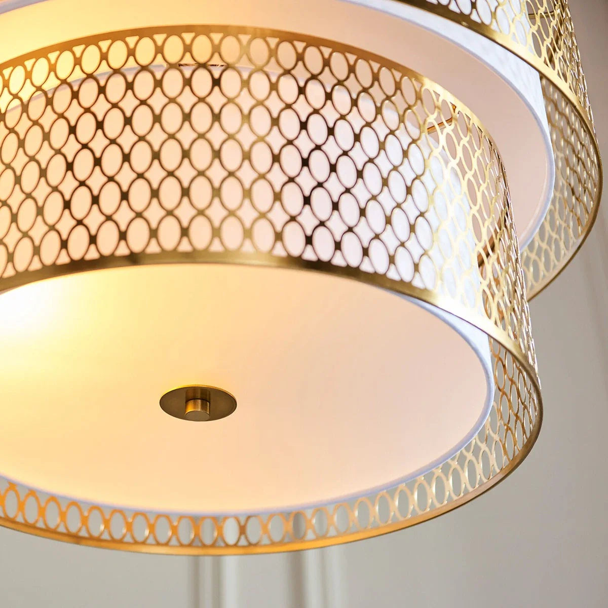 Cordero 6 Pendant Light - Gold & White