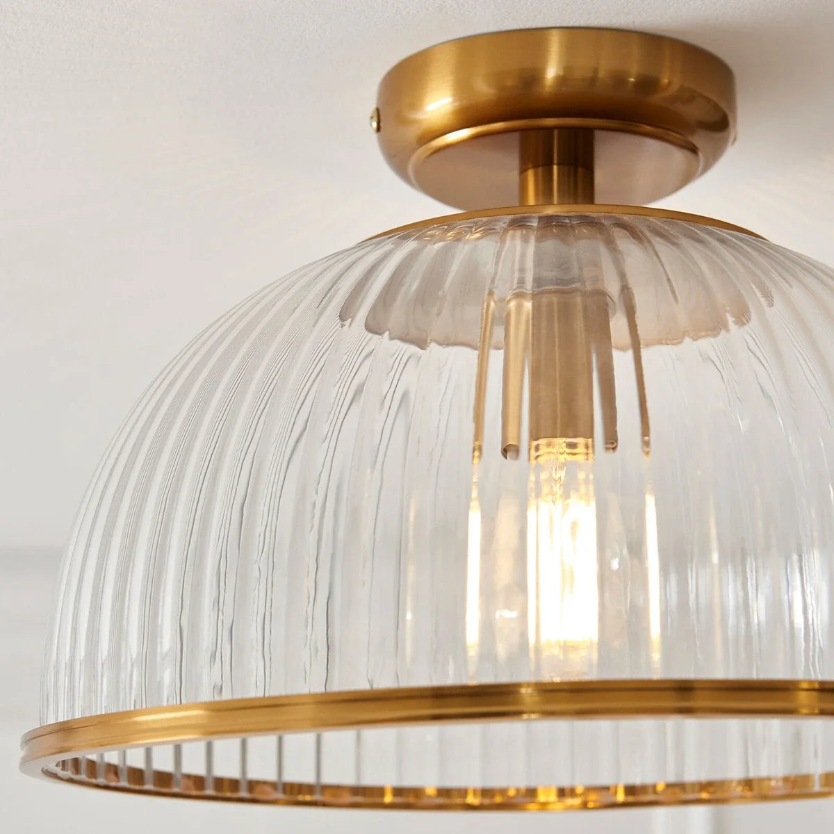 Somerset Domed Ceiling Light - Vintage Brass