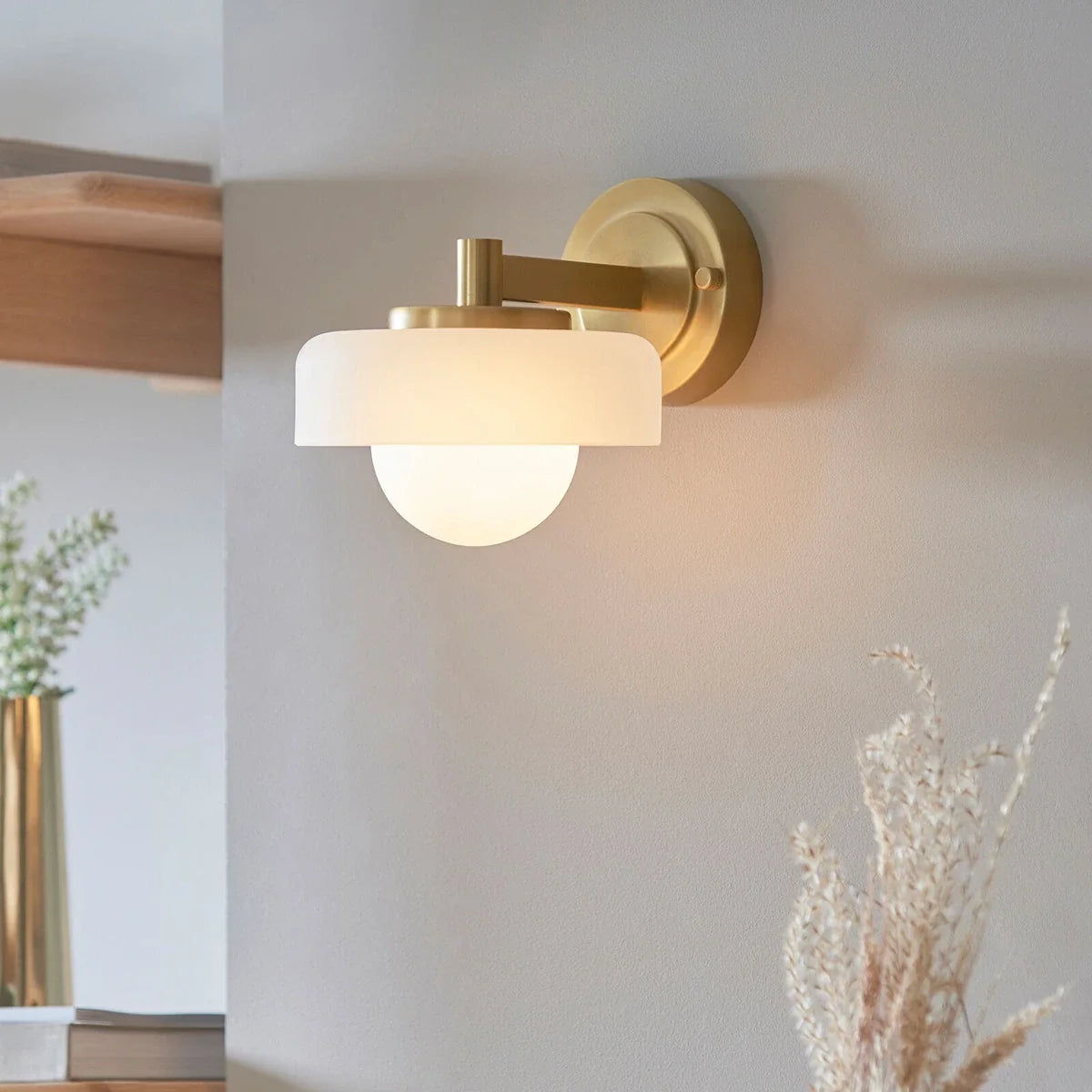 Boss Wall Light - Brushed Aged Brass