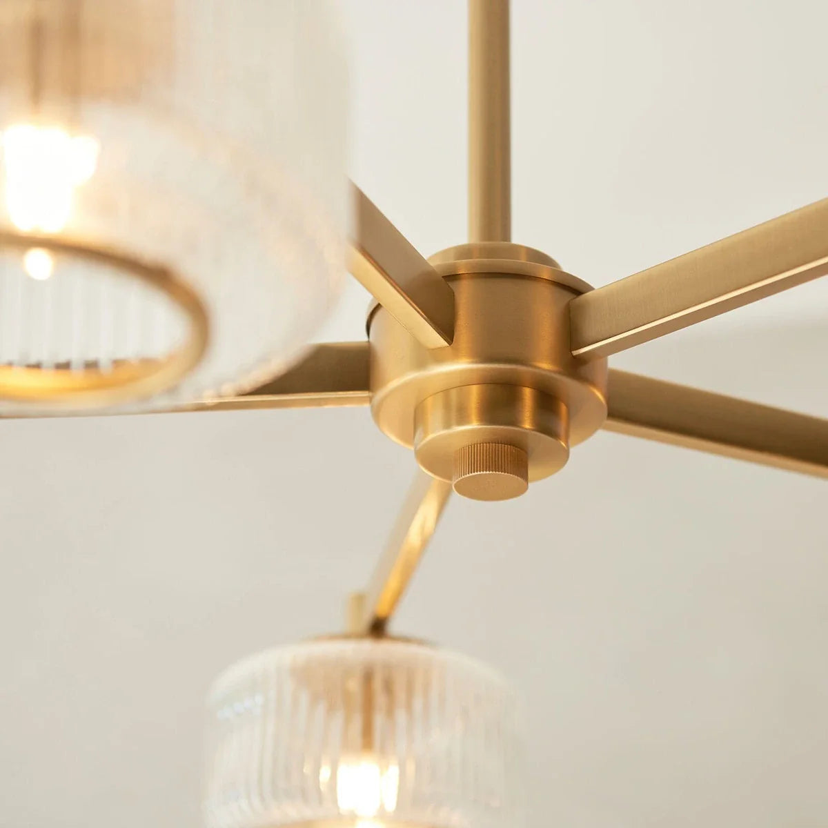 Stamford 5 Pendant Light - Brushed Aged Brass