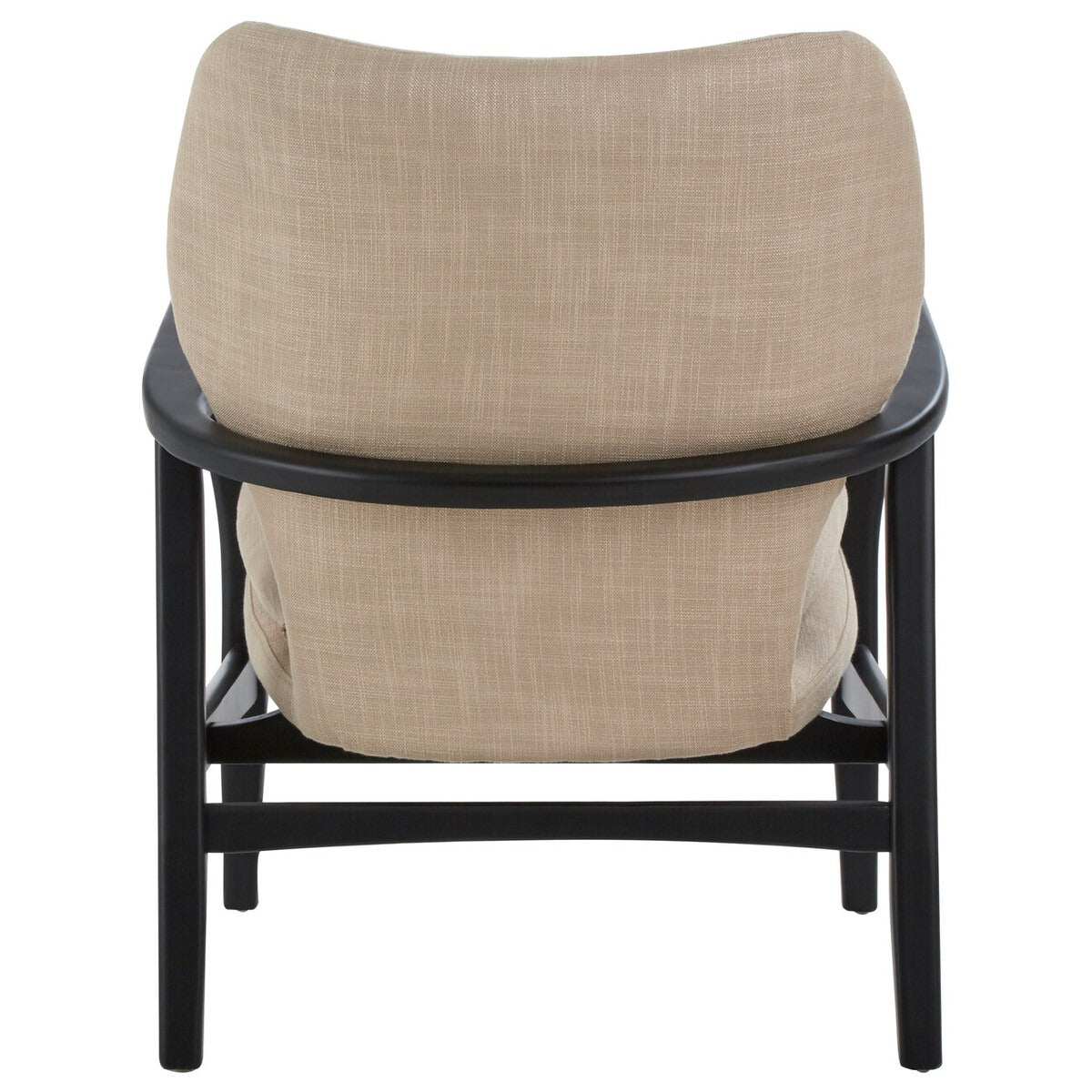 Stockholm Chair - Beige & Black Wooden Frame