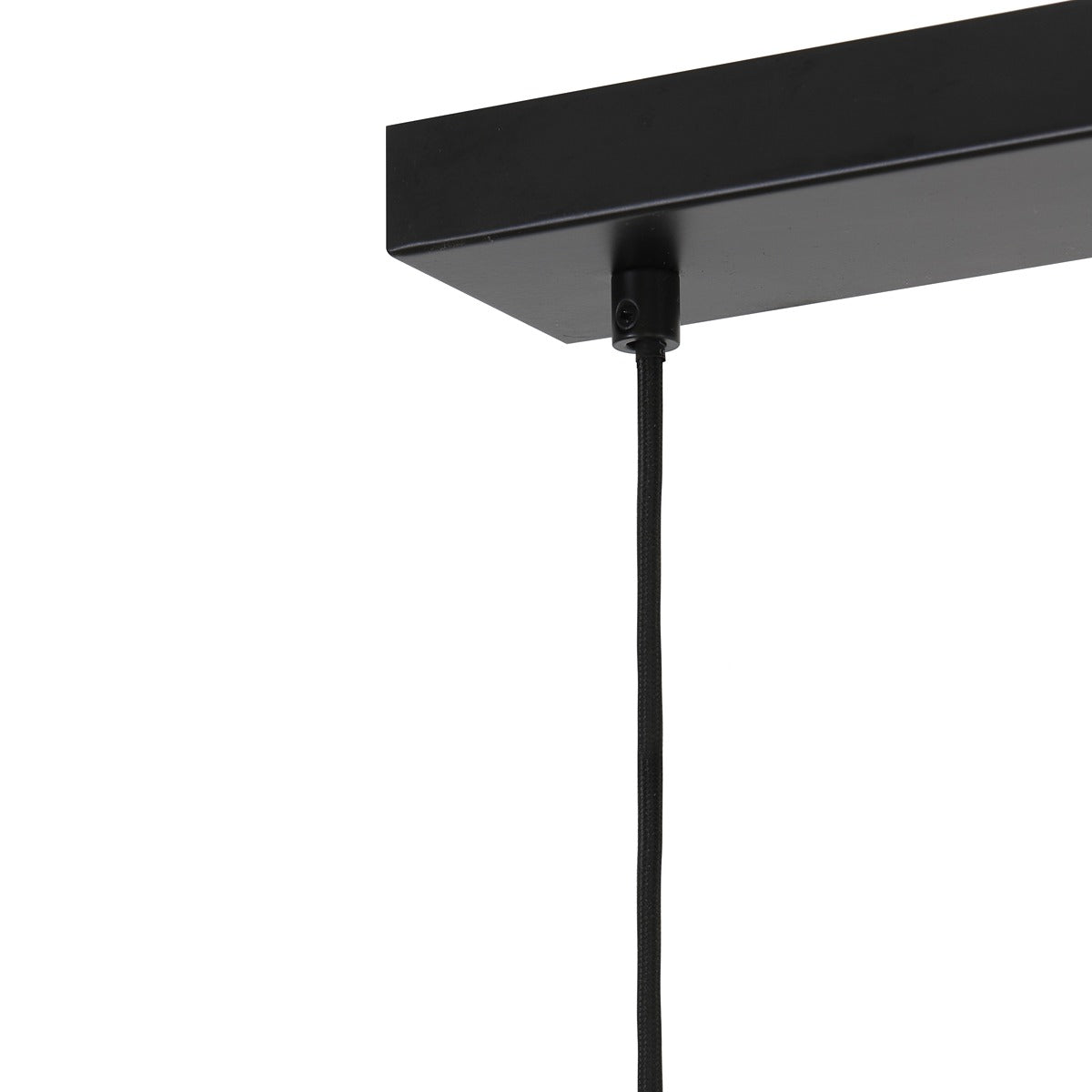 Lekar 3 Light Pendant Light - Antique Bronze & Smoked Glass