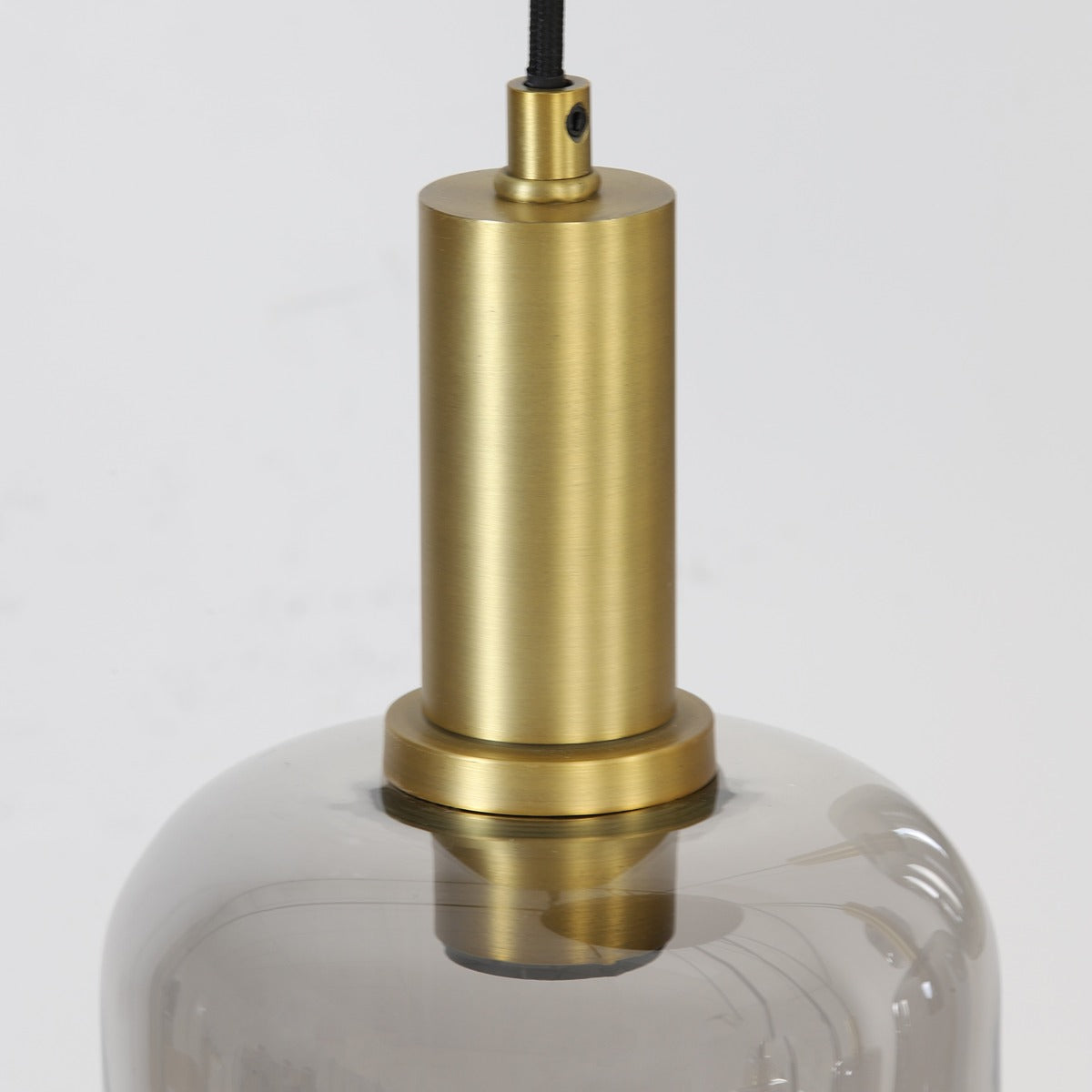 Lekar 5 Pendant Light - Antique Bronze & Smoked Glass