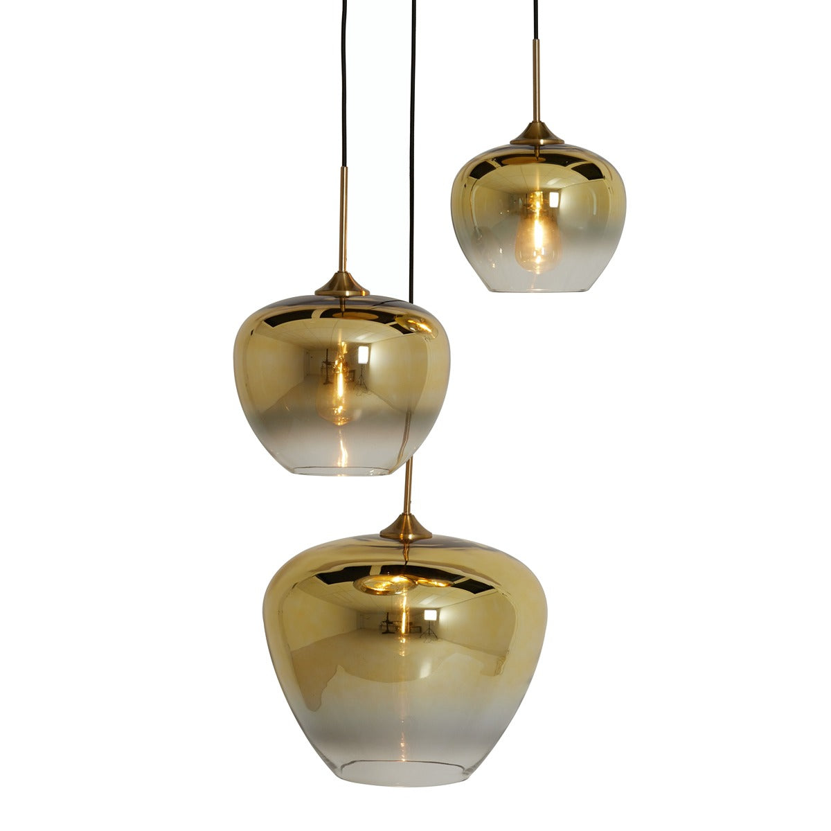 Mayson 3 Light Pendant Light - Gold