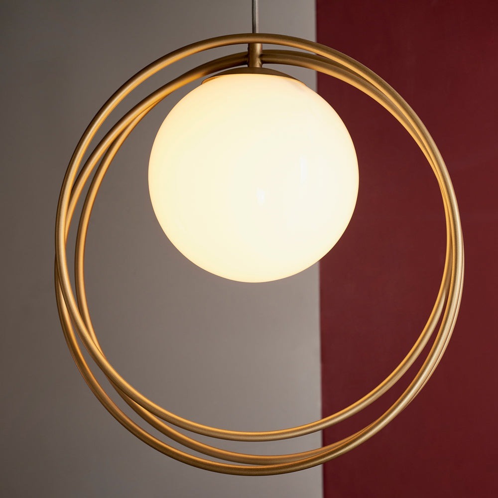 Noelle 1 Light Pendant Light - Gold