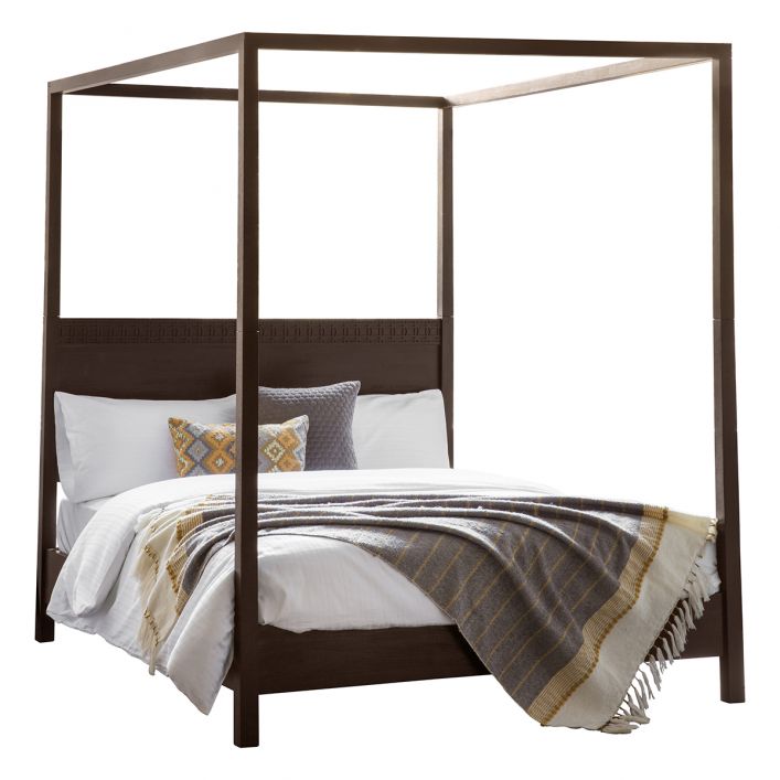 Boho Retreat 4 Poster Bed - Brown