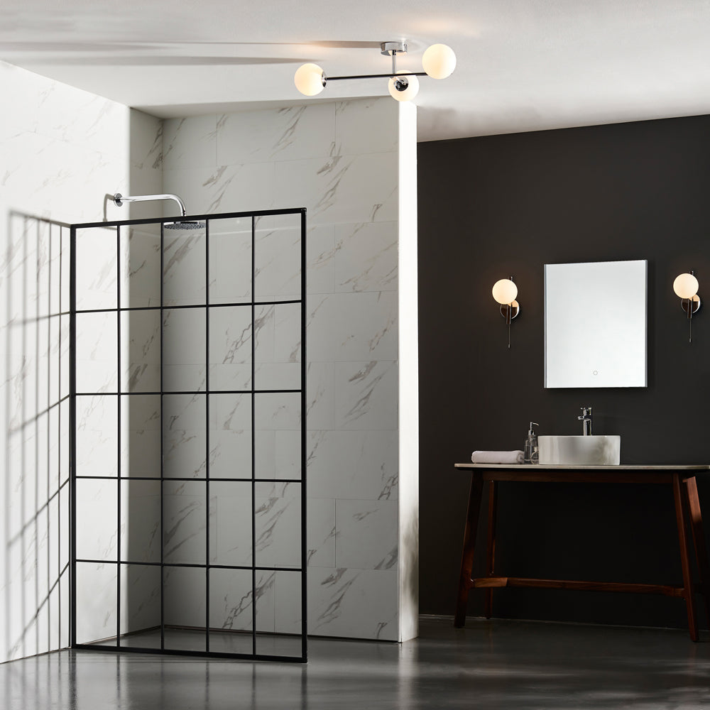 Brooklyn Bathroom 3 Ceiling Light - Chrome