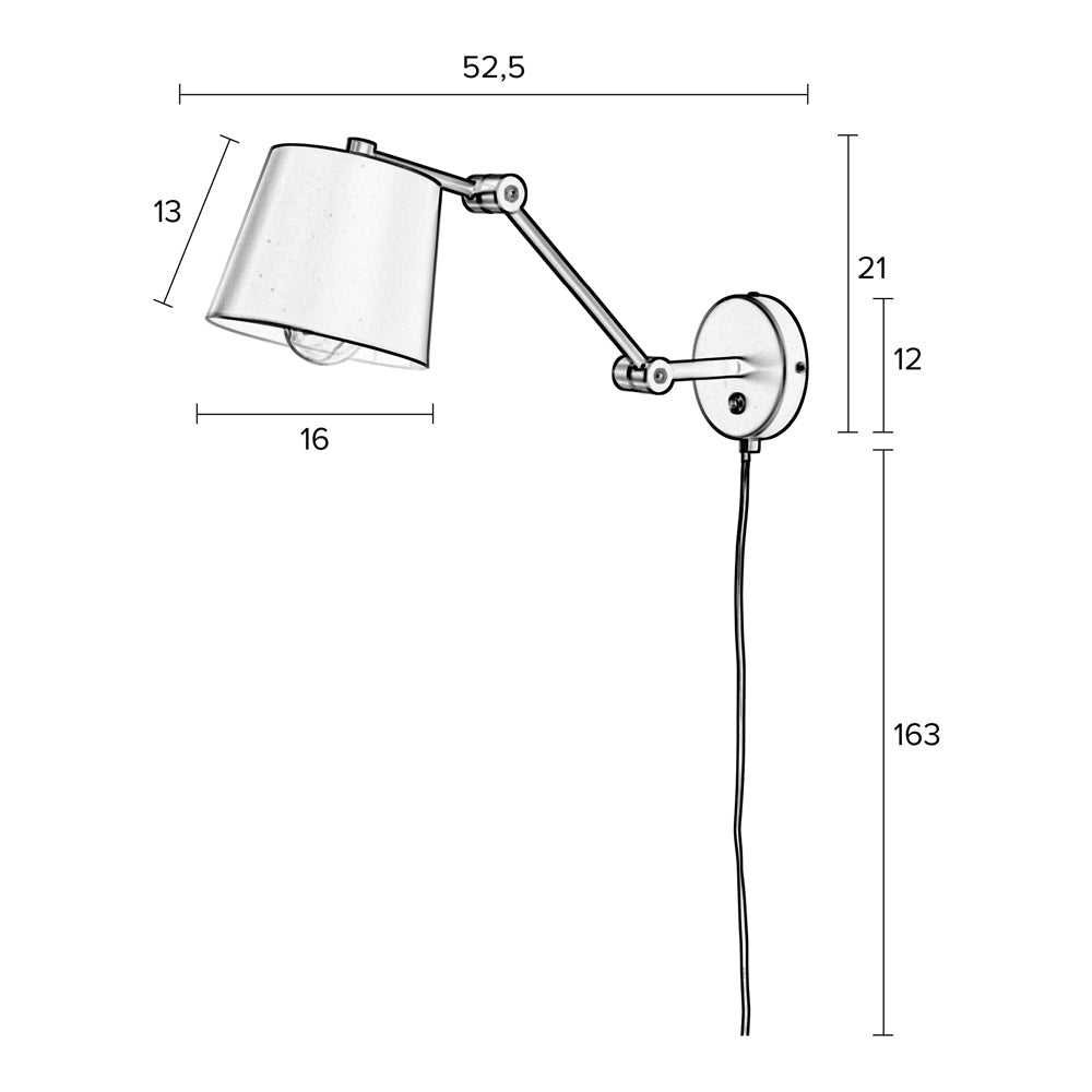 Haley Wall Lamp - Black