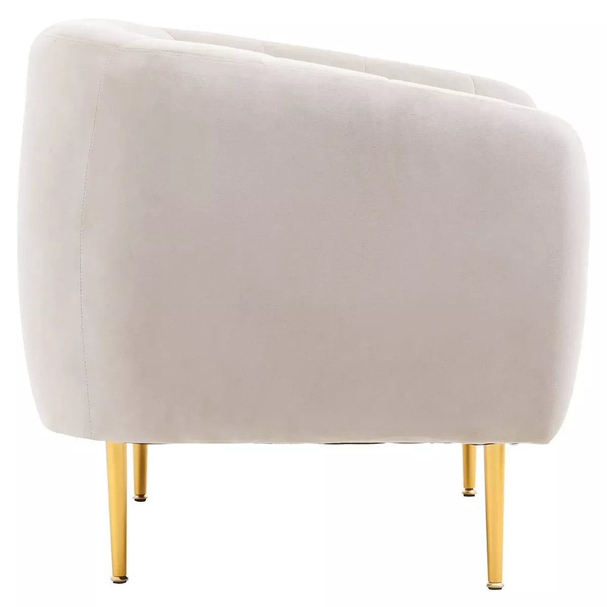 Yasmeen Velvet Armchair - Silver Grey