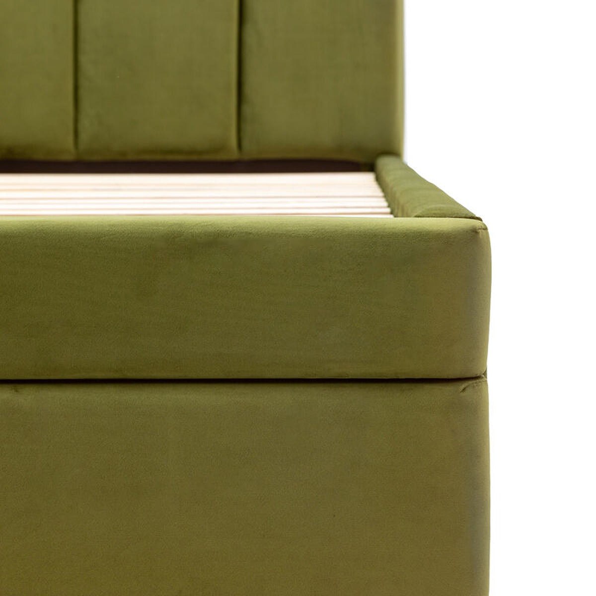 Donato King Size Bed - Olive Green