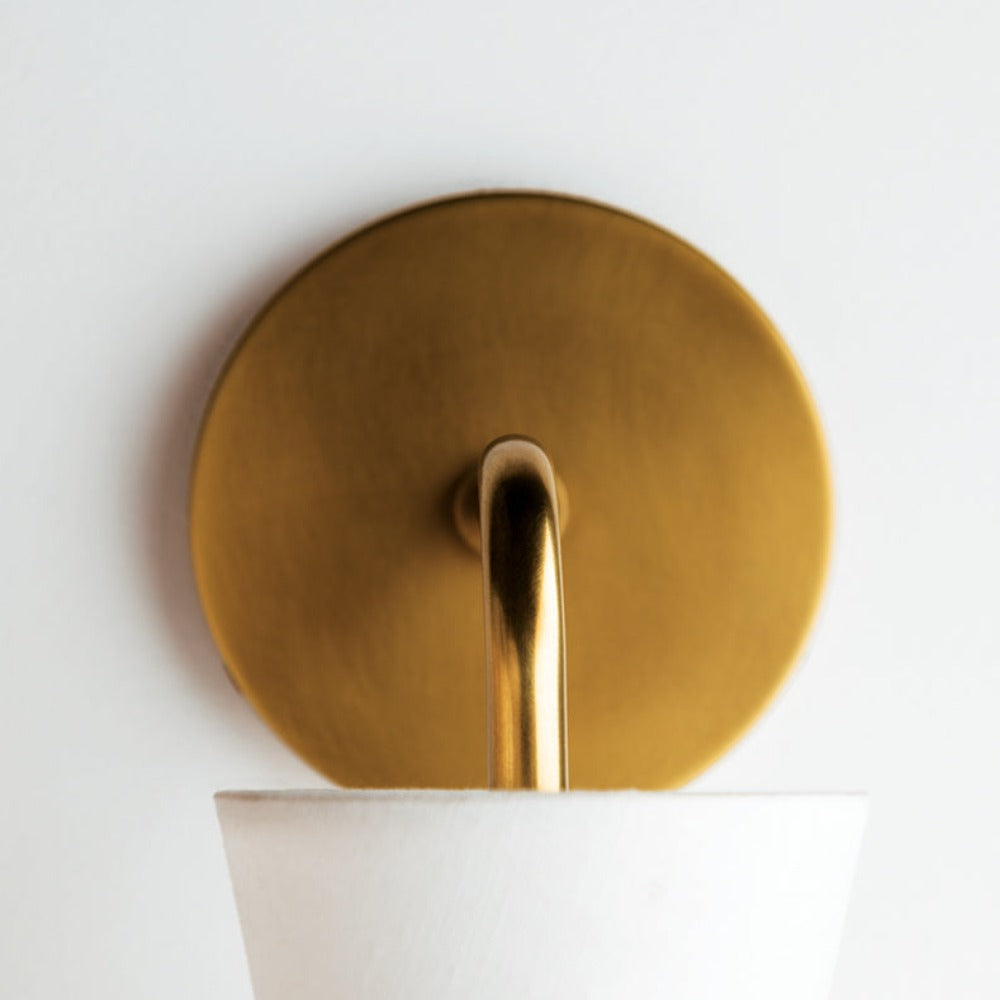 Julia 1 Light Wall Sconce in Aged Brass | Outlet