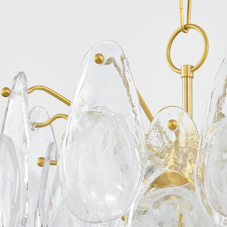 Darcia 5 Light Chandelier - Aged Brass