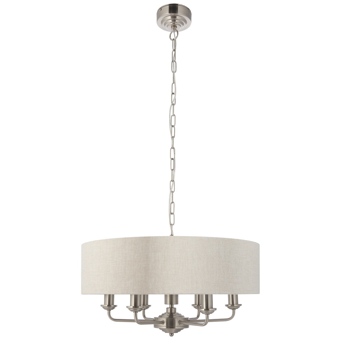 Highclere 6 Pendant Light - Chrome