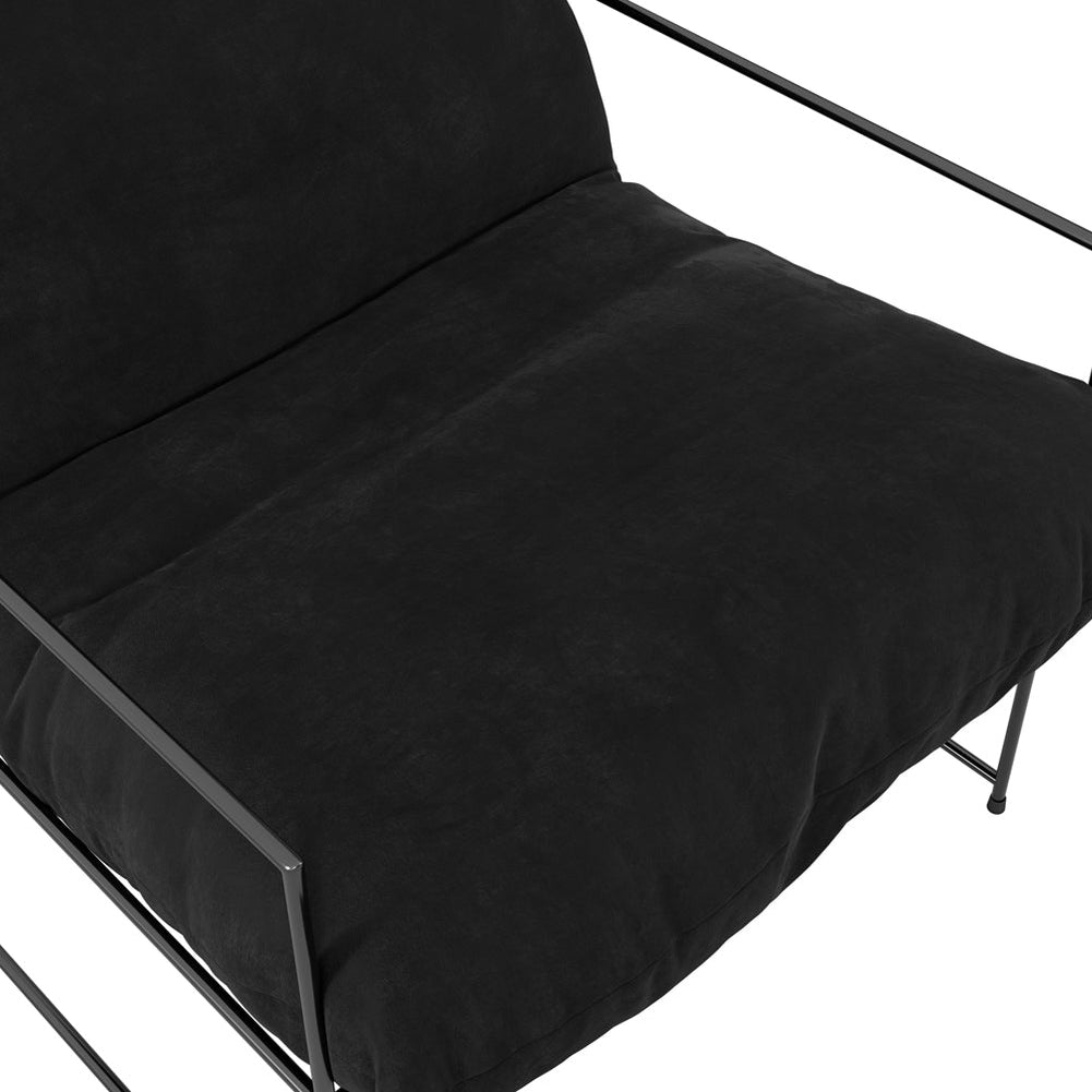 Brooklyn Accent Chair - Black Velvet