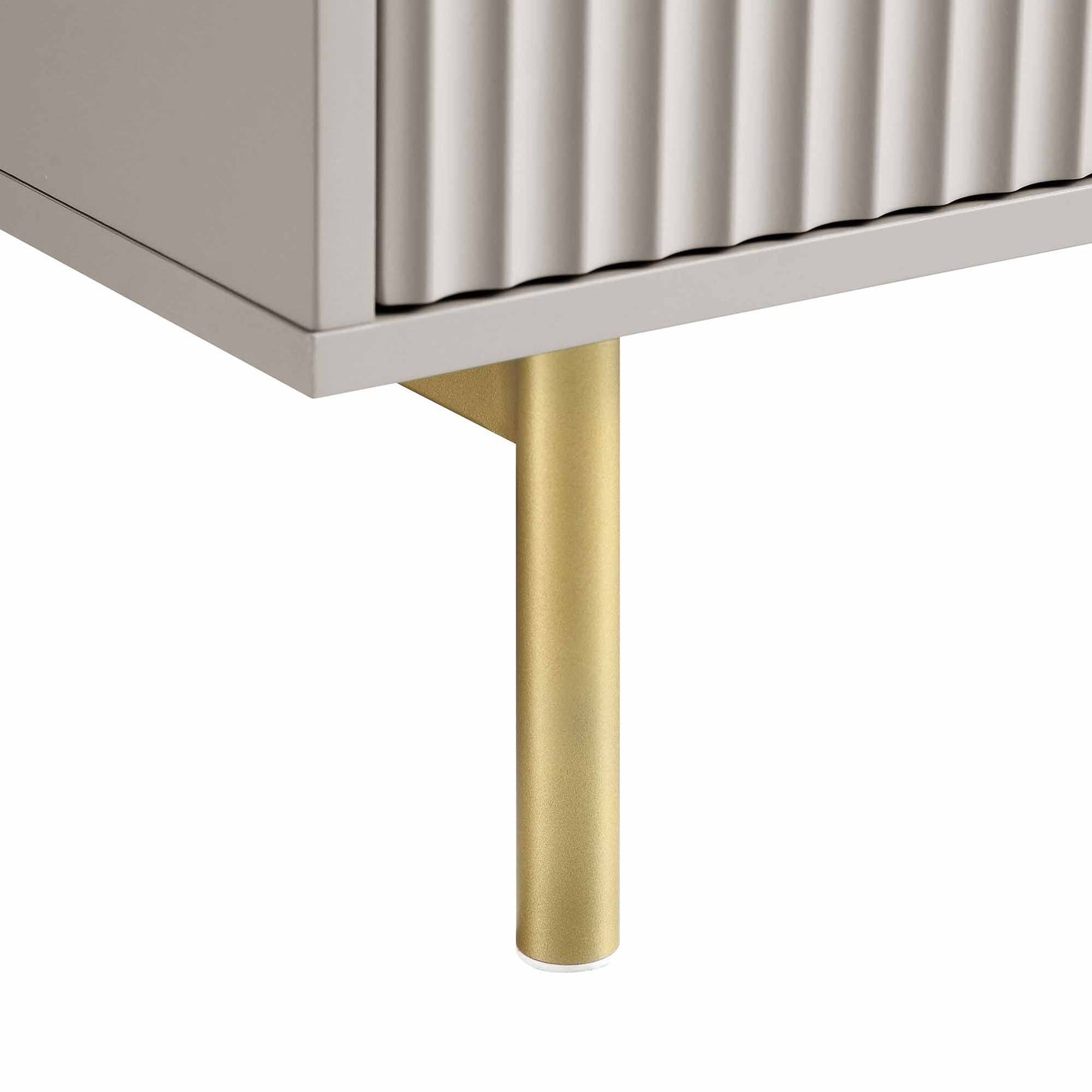 Richmond Ridged Chest of 5 Drawers, Matte Taupe