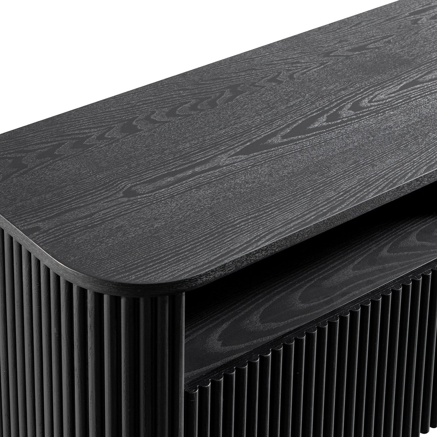 Maru 162cm TV Unit with Drawers, Black