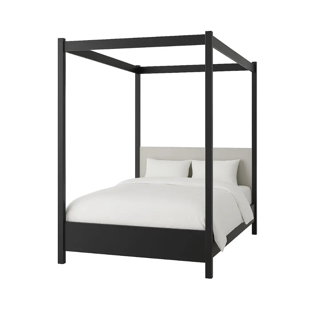 Blair Luxury Wooden Four Poster Bed - Black