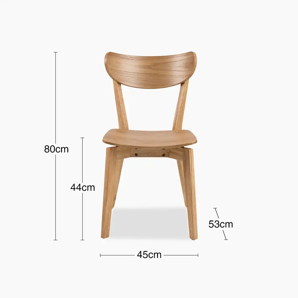 Roxby Wooden Dining Chair | Oak