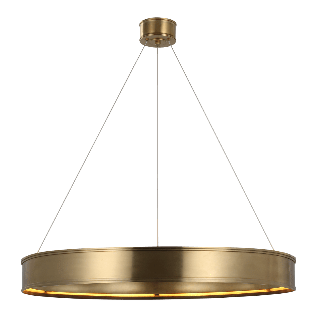 Connery 40" Ring Chandelier - Antique-Burnished Brass