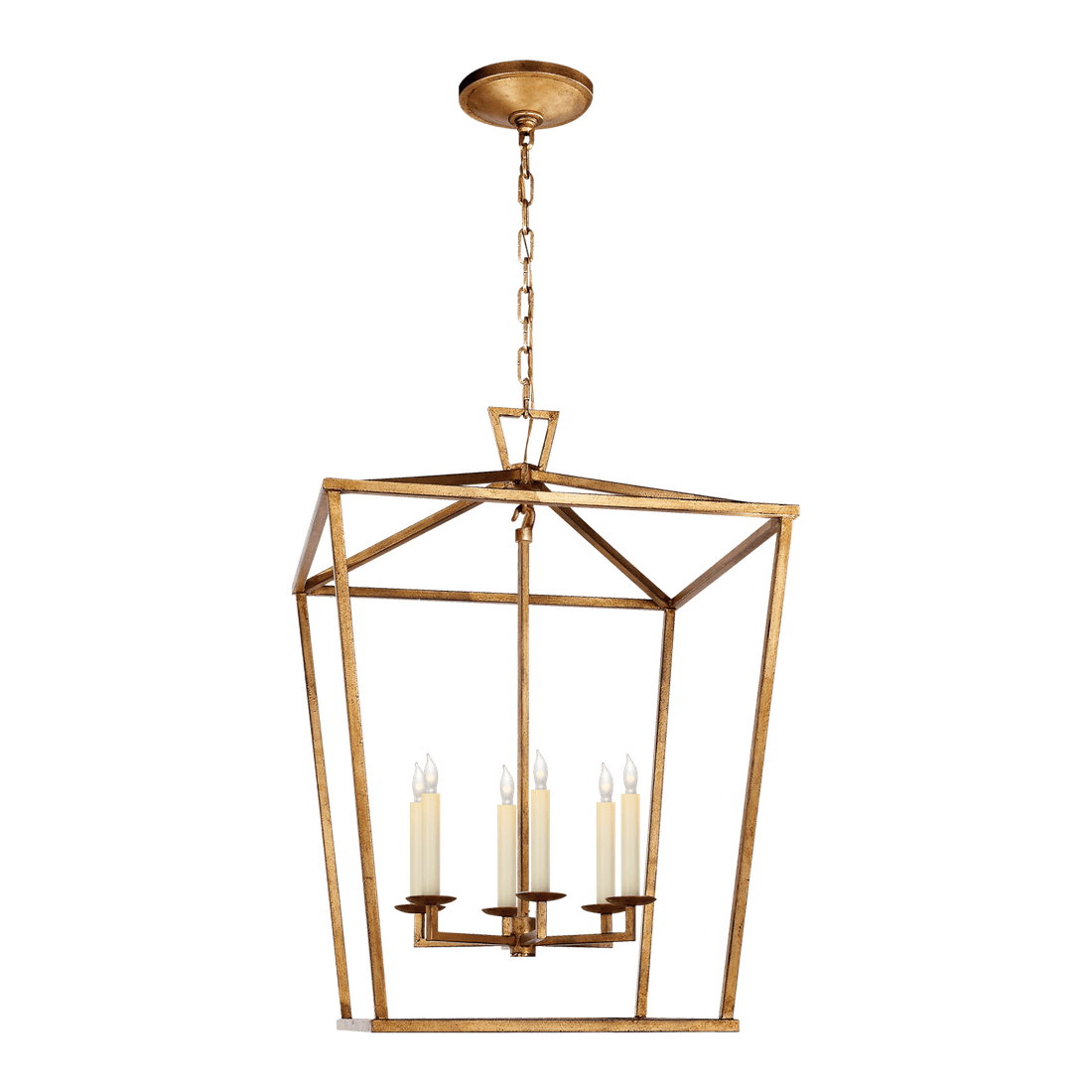 Darlana Large Lantern - Gilded Iron | Outlet
