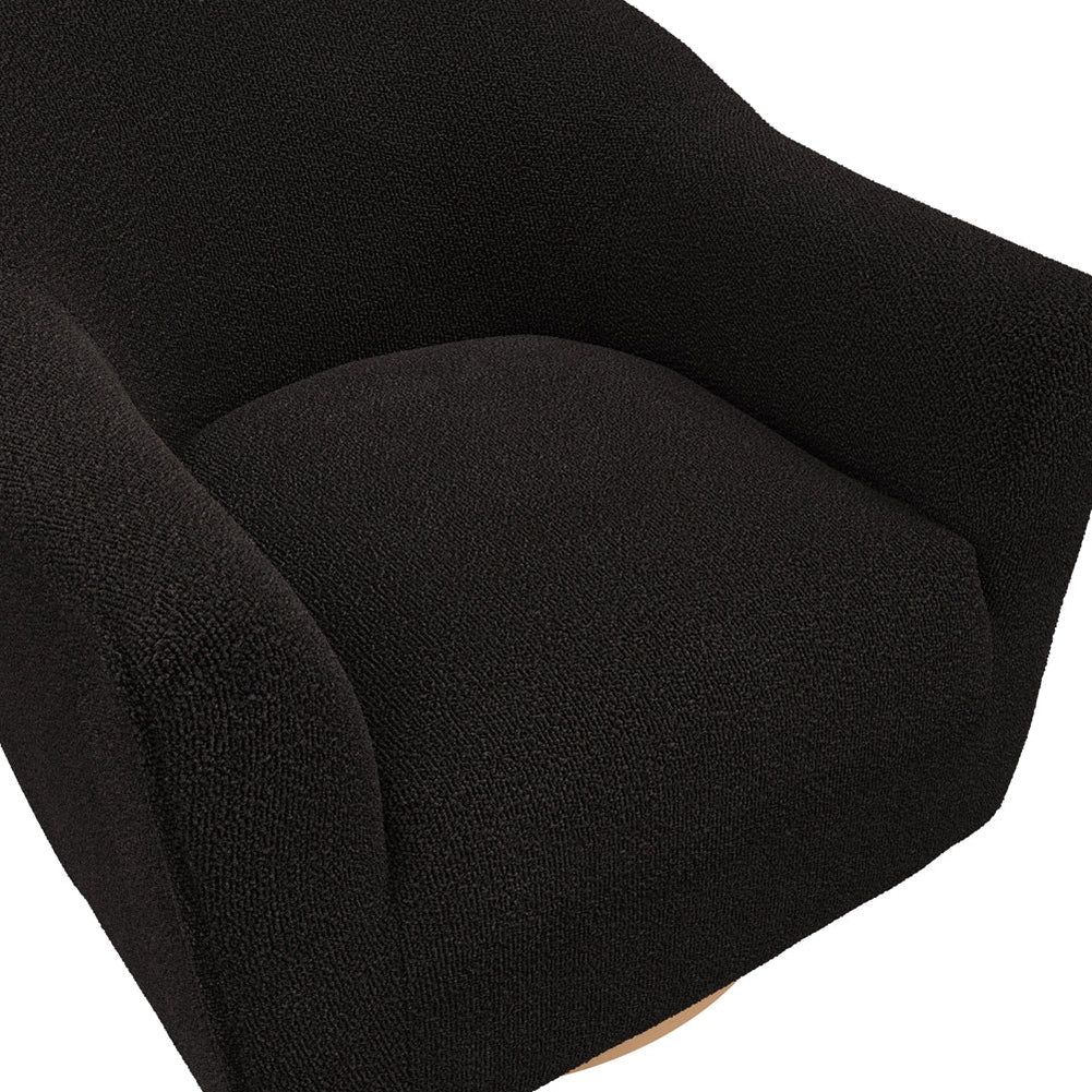 Bayside Swivel Accent Chair - Black
