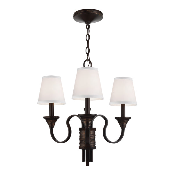 Feiss Arbor Creek 3 Light Chandelier - Arbor Bronze