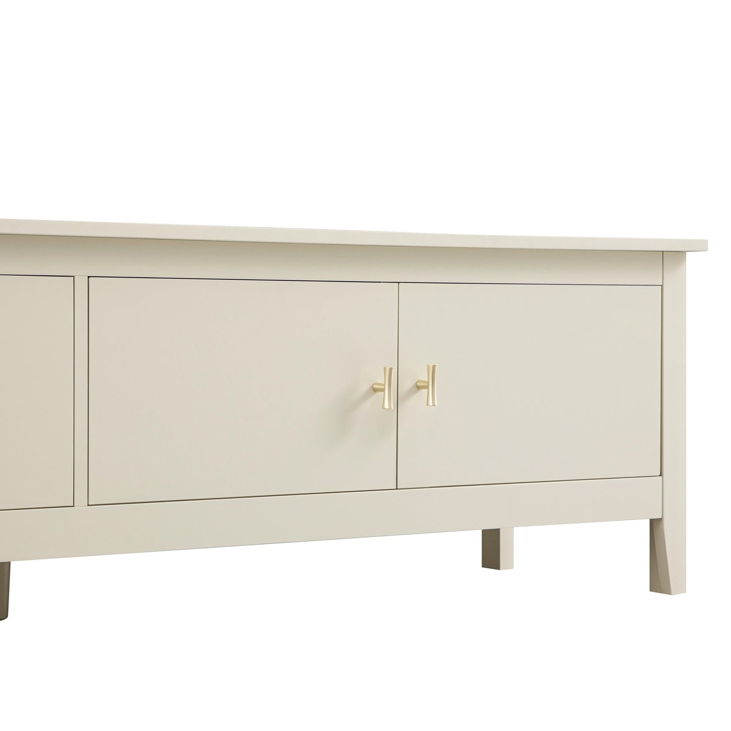 Oakham 180cm Wide TV Unit, Shaded White