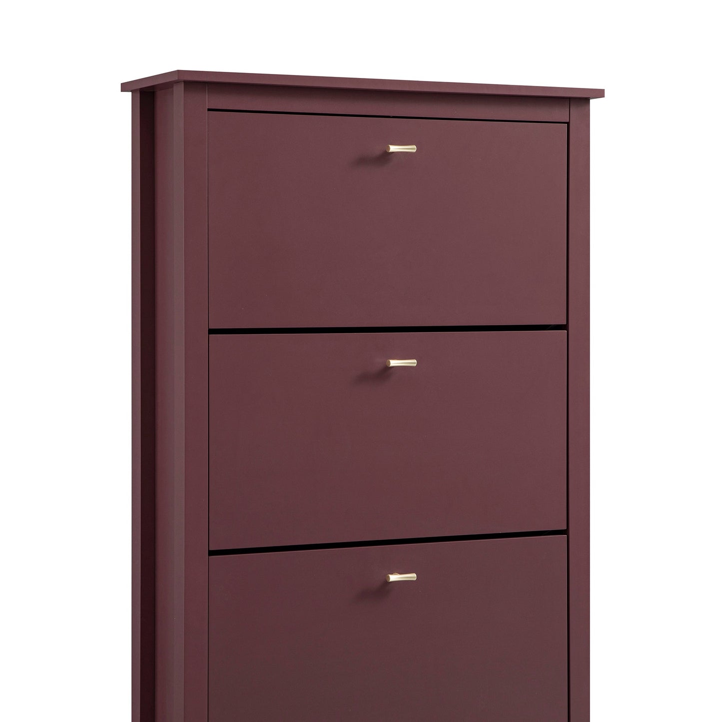 Oakham 3-Tier Shoe Cabinet, Wild Cherry