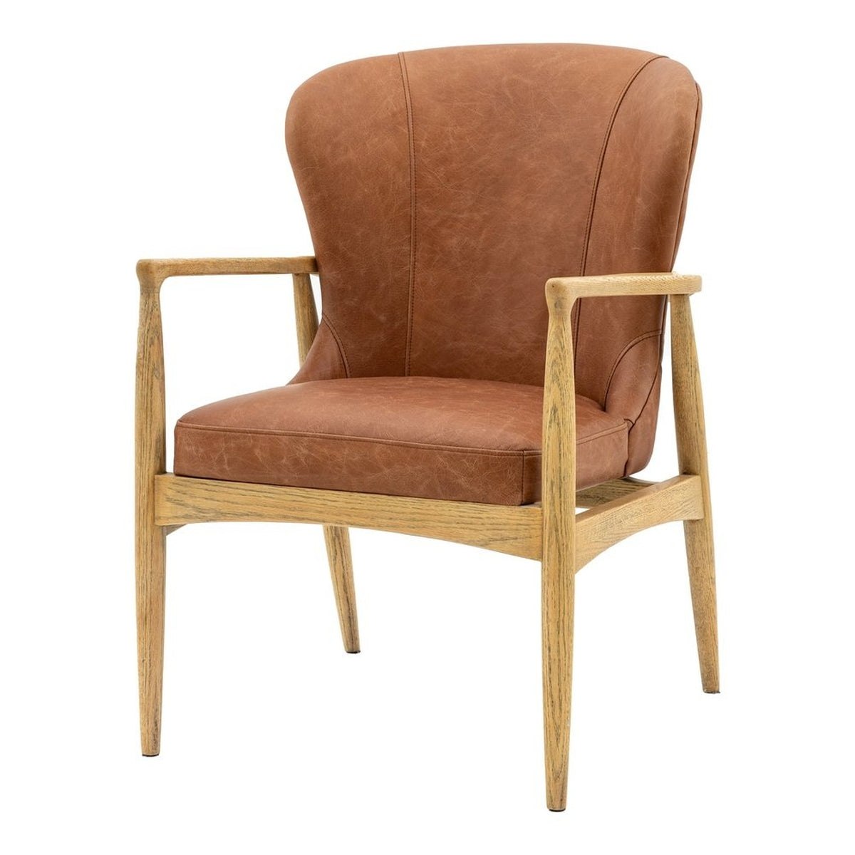 Noble Armchair - Brown Leather