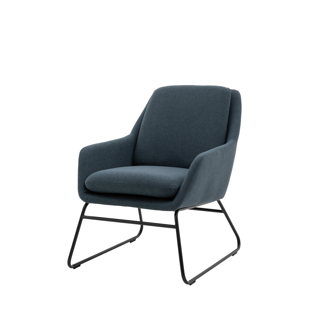 Fenton Accent Chair in Midnight Blue