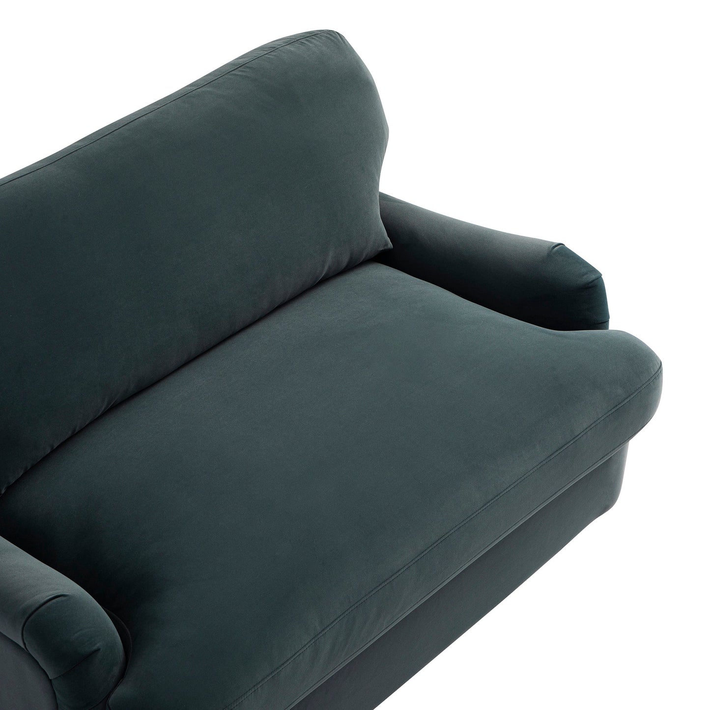 Daphnis Aegean Blue Velvet Sofa Bed, Loveseat