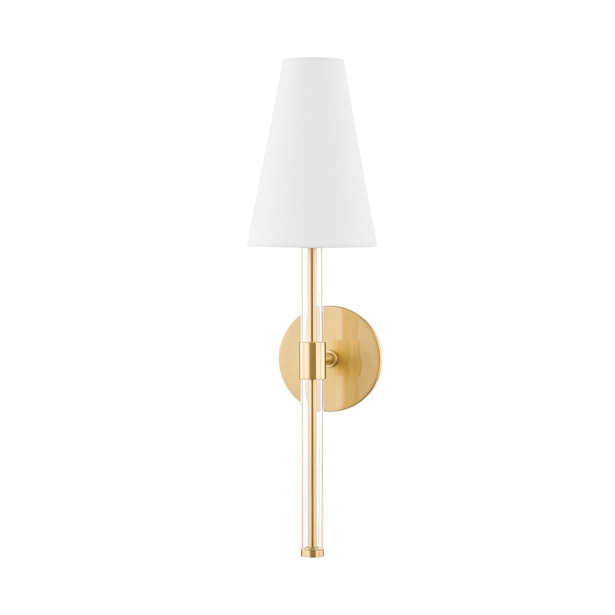 Janelle 1 Light Wall Sconce - Aged Brass