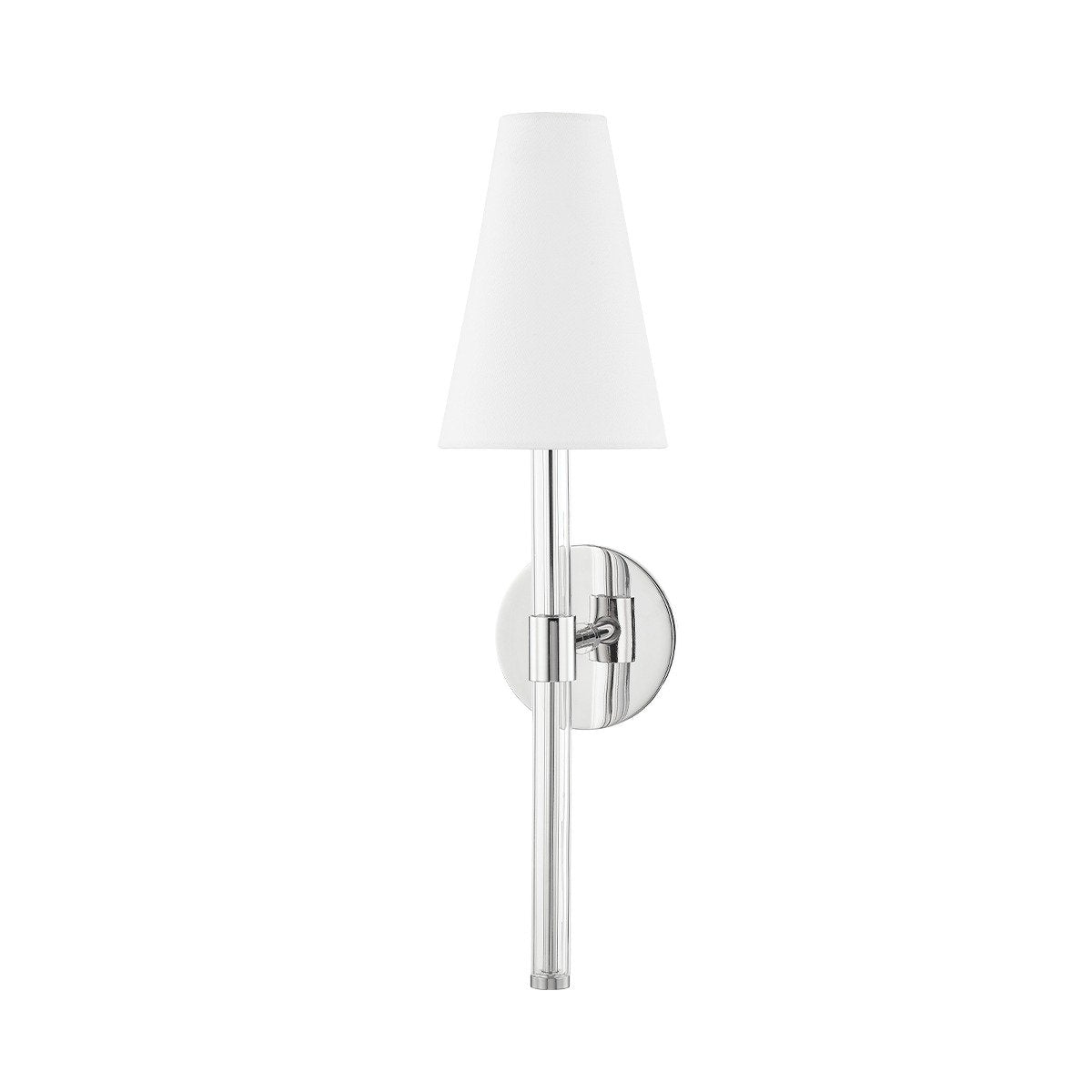 Janelle 1 Light Wall Sconce - Polished Nickel