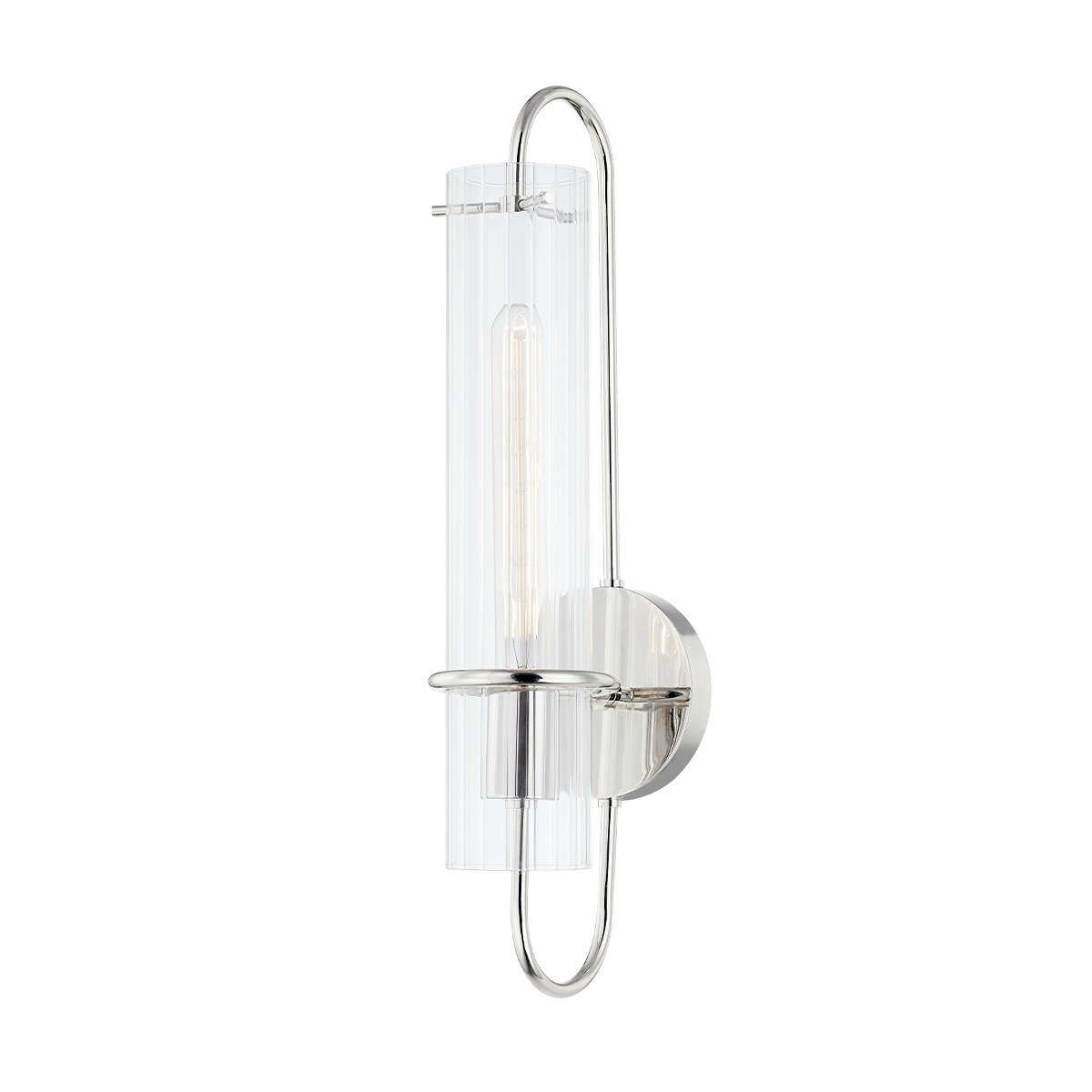 Beck 1 Light Wall Sconce - Polished Nickel
