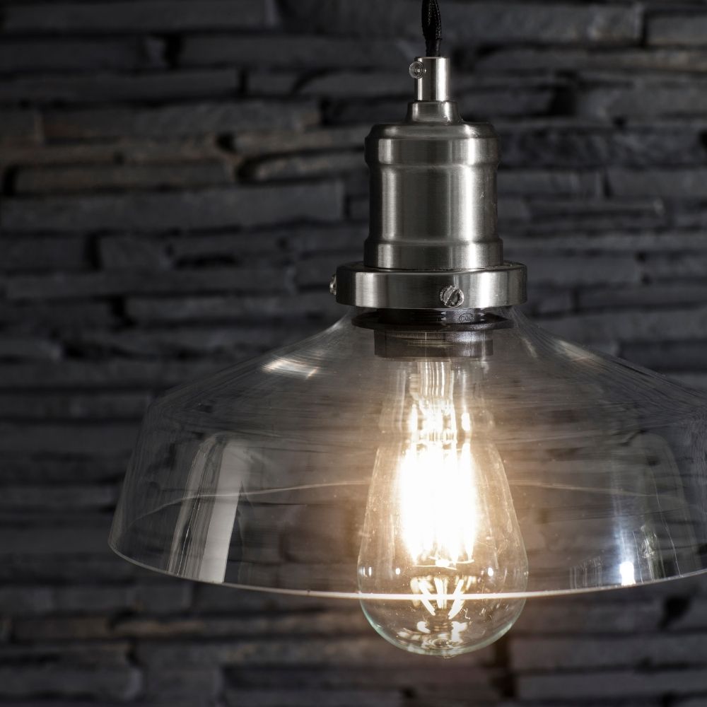 Hoxton Pendant Light - Satin Nickel