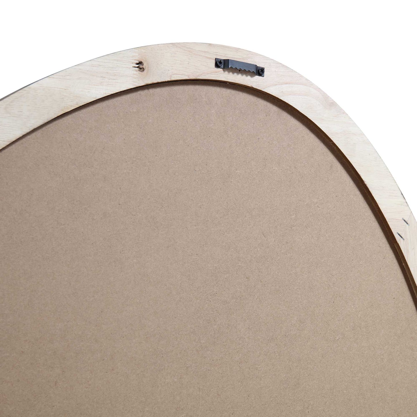 Edo Irregular Pebble Wall Wooden Mirror 100 x 76 cm, Walnut