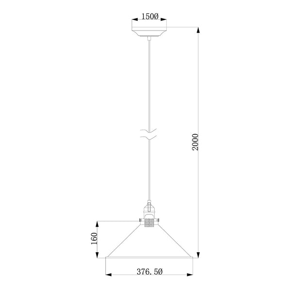 Provence 1 Light Pendant Light - Aged Brass