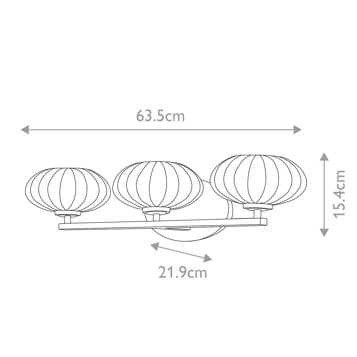 Pim 3 Light Wall Light