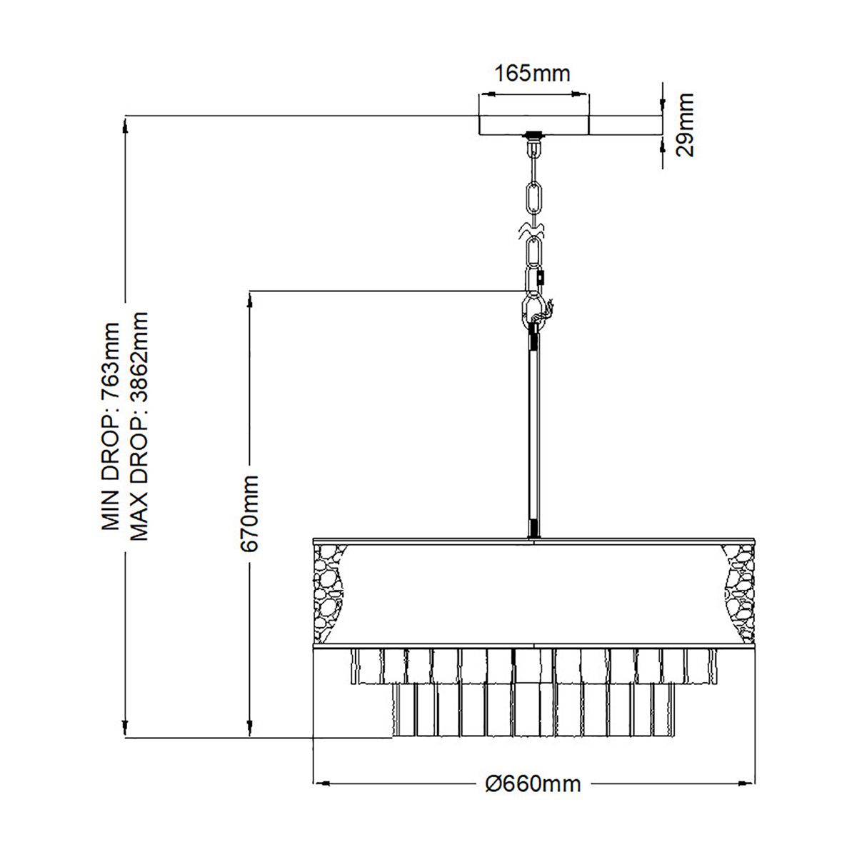 Reverie 8 Light Pendant Light