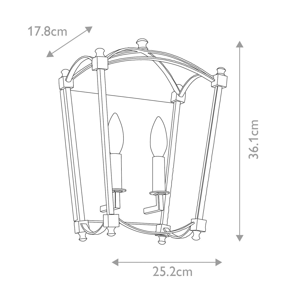 Thayer 2 Light Wall Light