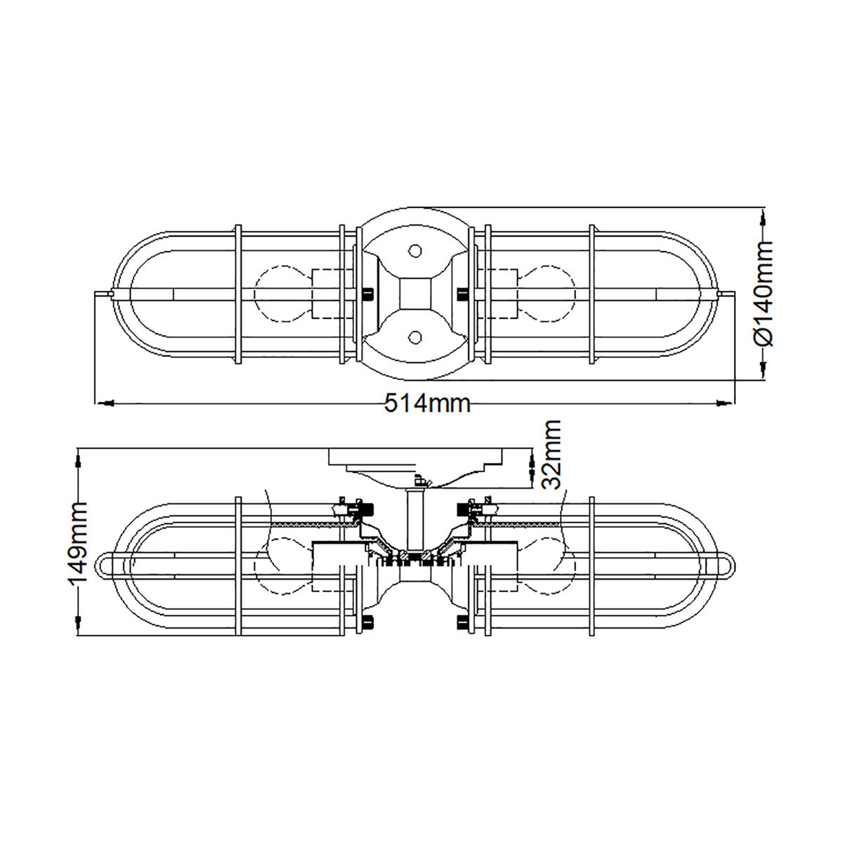 Urban Restoration 2 Light Wall Light