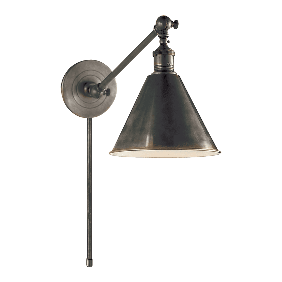 Boston Functional Single Arm Library Light - Bronze