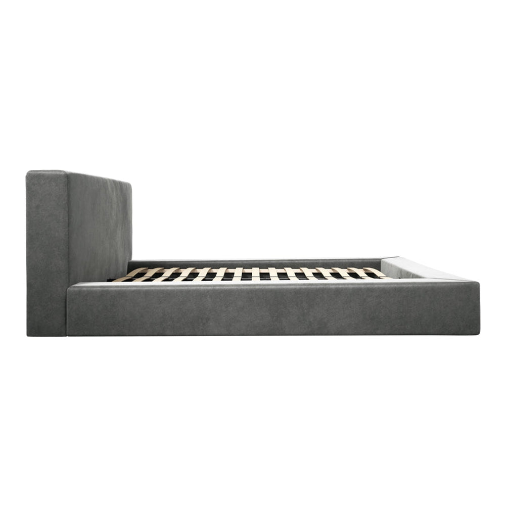 Camden King Size Bed - Dapple Grey Velvet