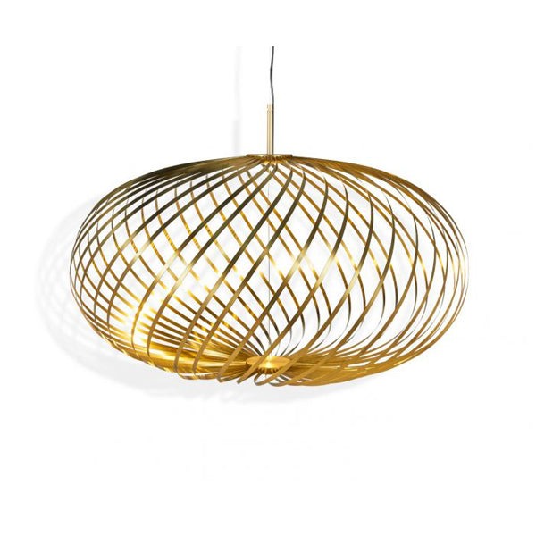 Medium Spring Pendant Light - Brass