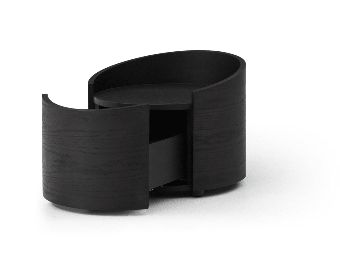 Amond Bedside - Smoke Oak