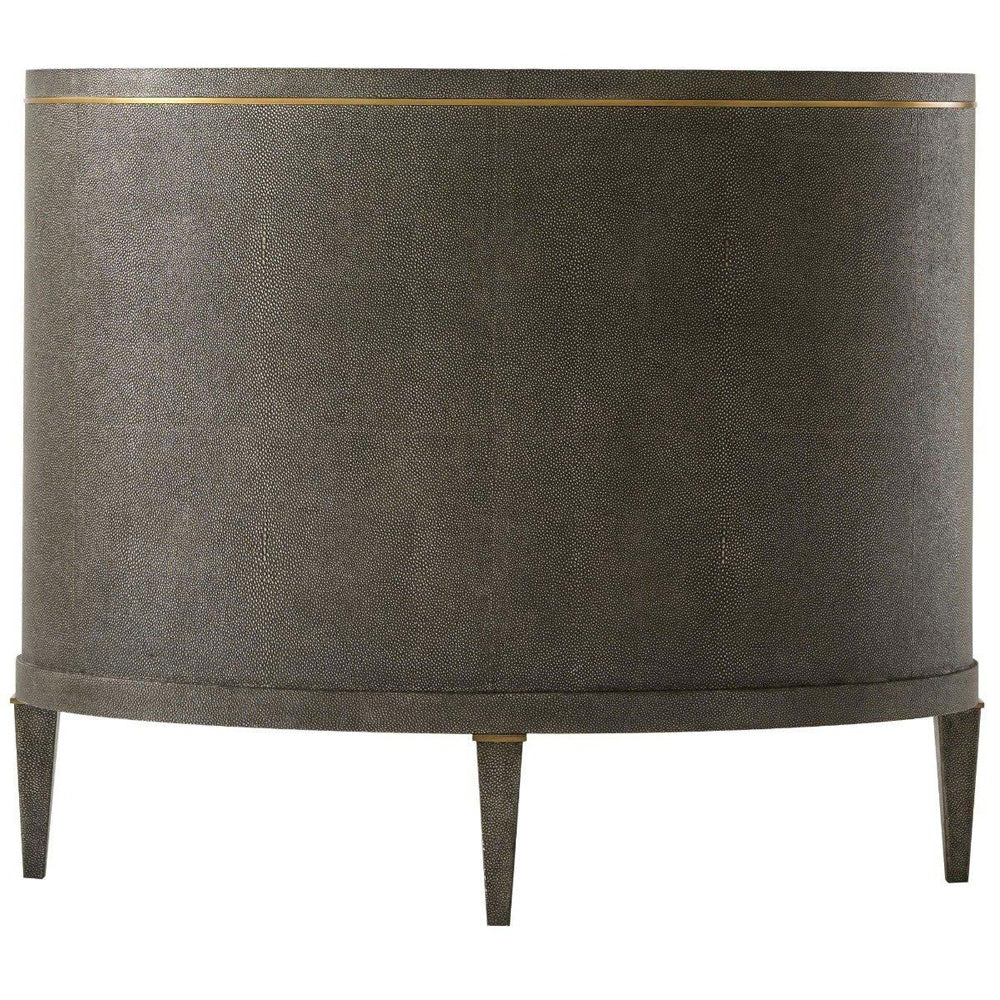 Eli Bed -side Table - Tempest & Brushed Brass