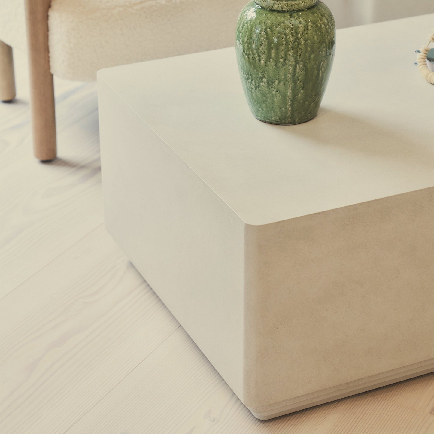 Luciana - Concrete Rectangular Coffee Table